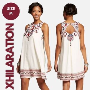 NWT Xhilaration Floral Print Sleeveless Shift Dress Size M